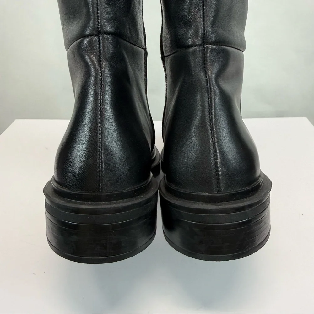 New La Canadienne Leather Knee High Boot Black Sz 9.5